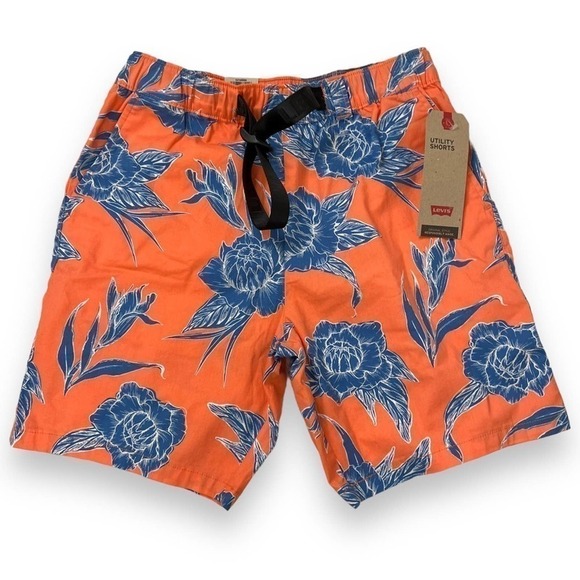 Levi's Other - Men’s Levi’s Stretch Utility Board Shorts Casual Hawaiian Tropical Lounge Small